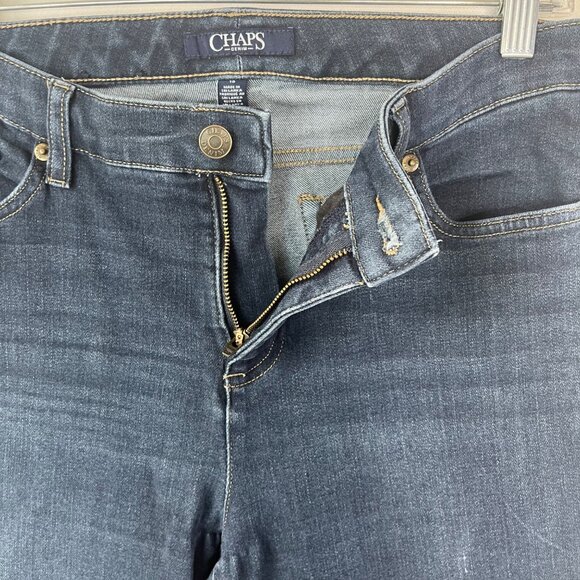 Chaps Jeans Madden Straight Womens 10 Dark Wash - Picture 5 of 11